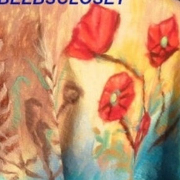 Wool Floral shawl, Floral wool wrap , Handcrafted OOAK - Picture 2 of 13